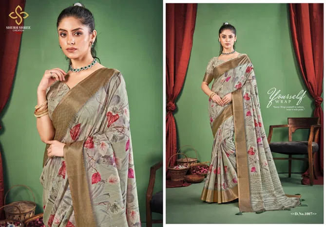 Toral Dizital By Shubh Shree Dola Silk Designer Sarees Exporters In India